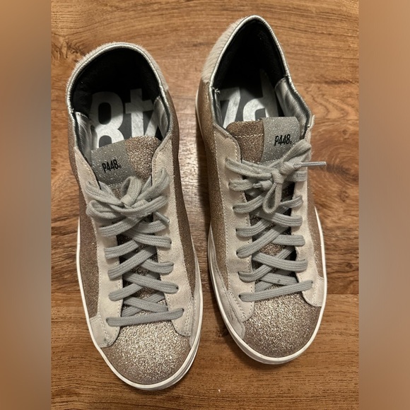 P448 John Low Glitter Sneakers